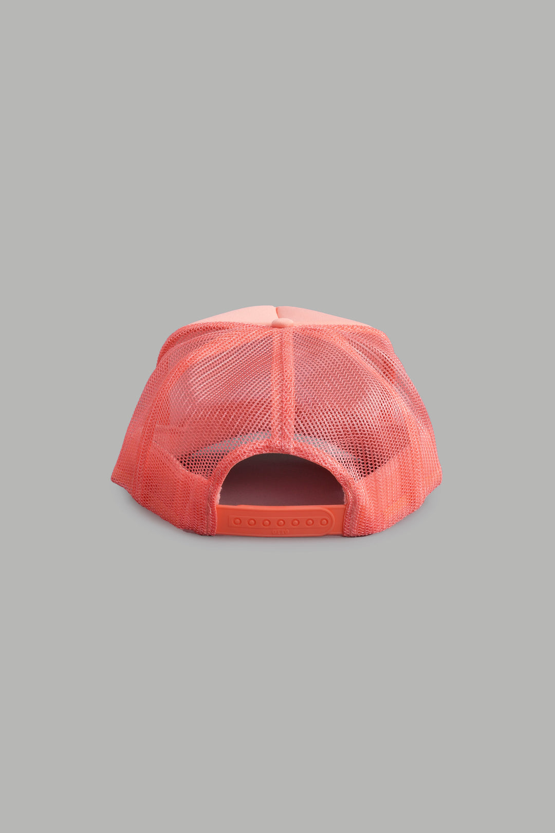 Wolves Ohana Trucker Hat in Neon Coral