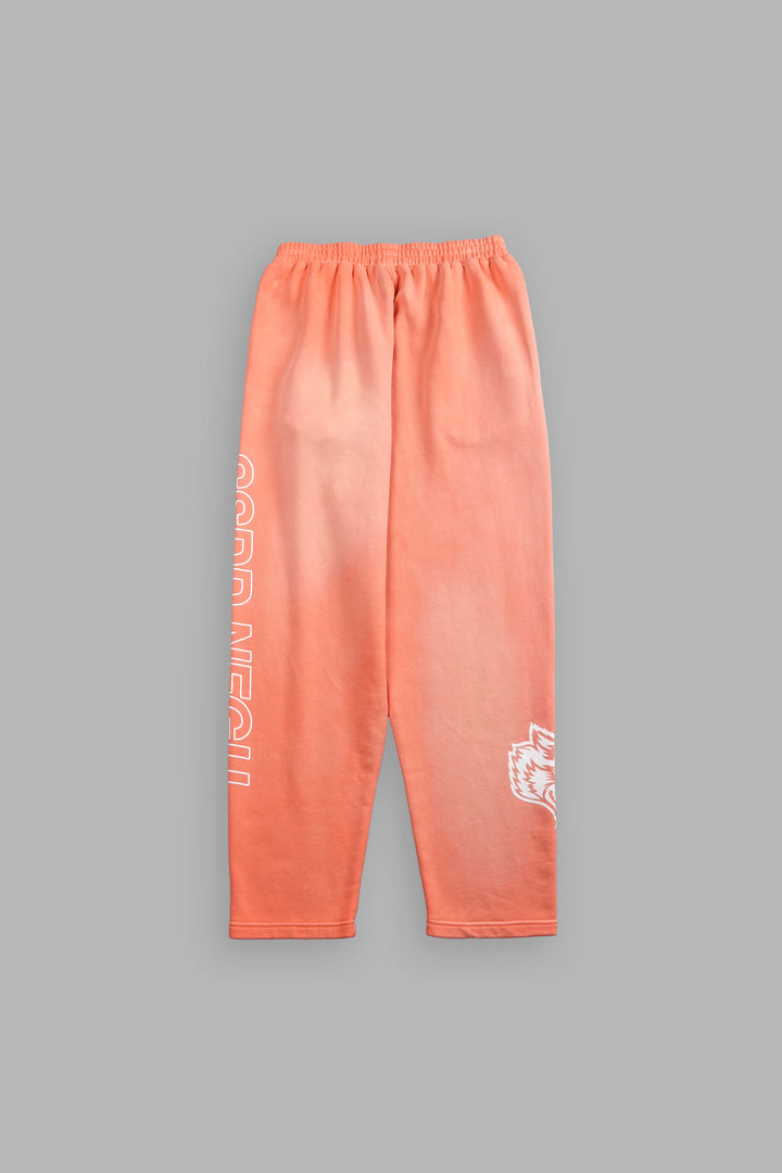 Run Together Kumite V2 Sweat Pants in Neon Coral Sun Fade