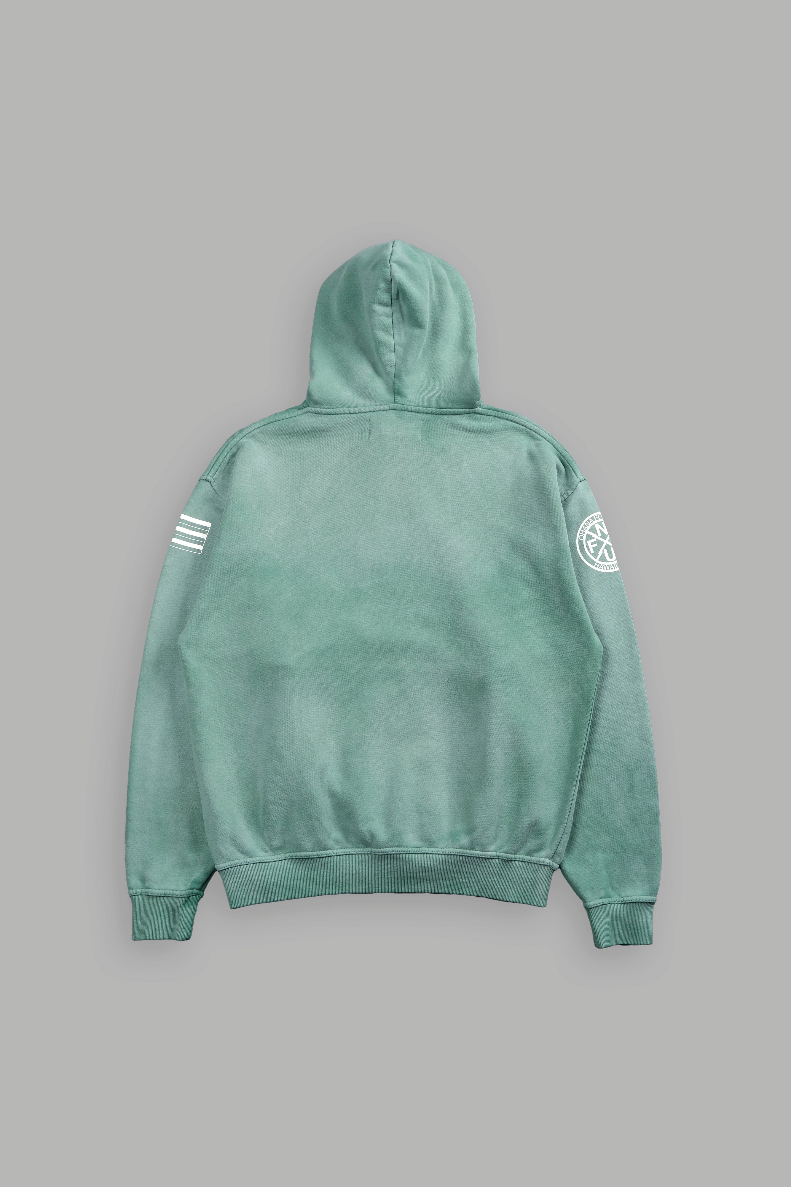 Ohana Forever V3 "Pierce" Unisex Hoodie in Lush Green Sun Fade