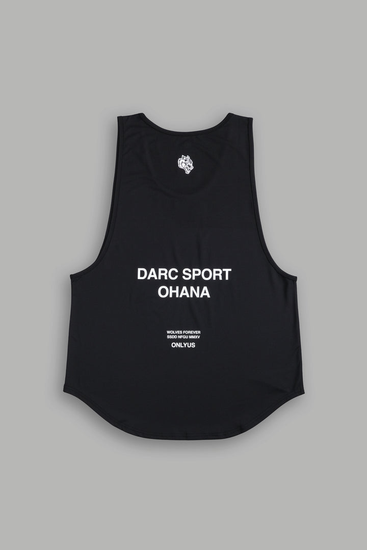 Darc Sport Ohana "Dry Wolf" (Drop) Tank in Black