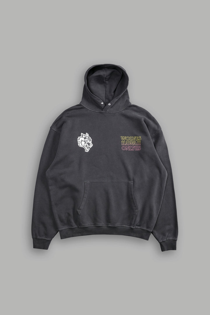 Only Us Hawaii "Pierce" Hoodie in Wolf Gray