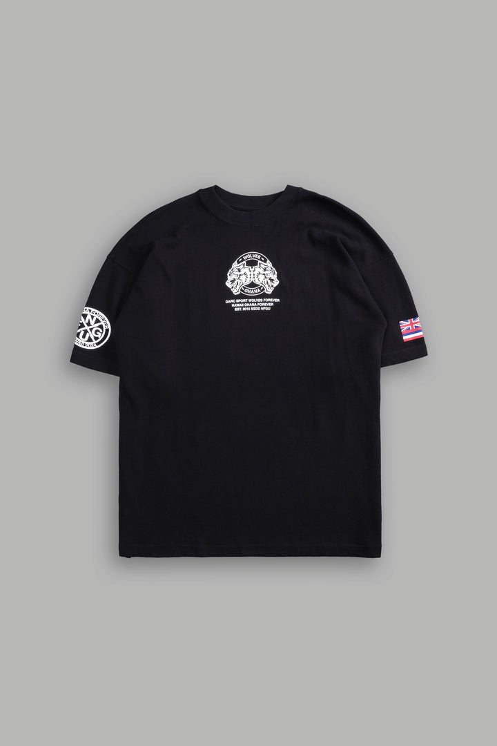 Wolves Ohana "Premium" Oversized Tee in Black