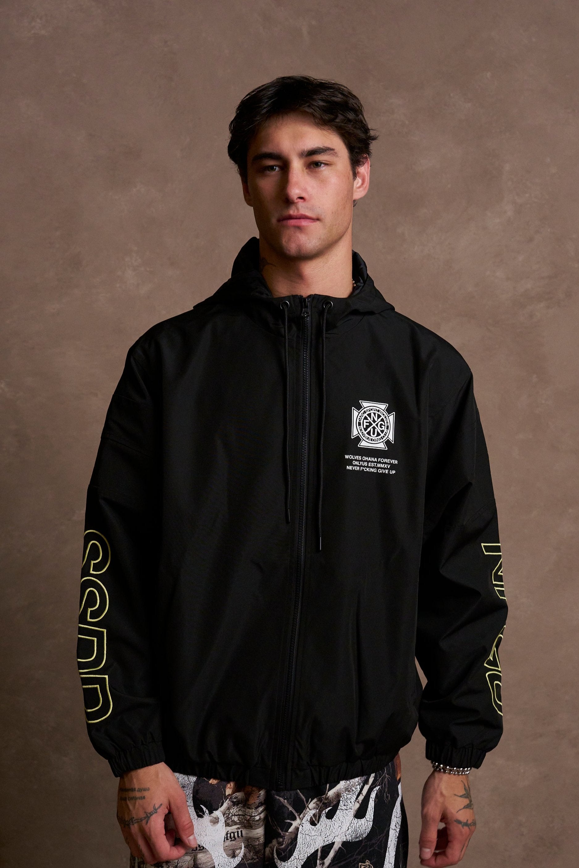 No Limit Brolic Track Jacket in Black