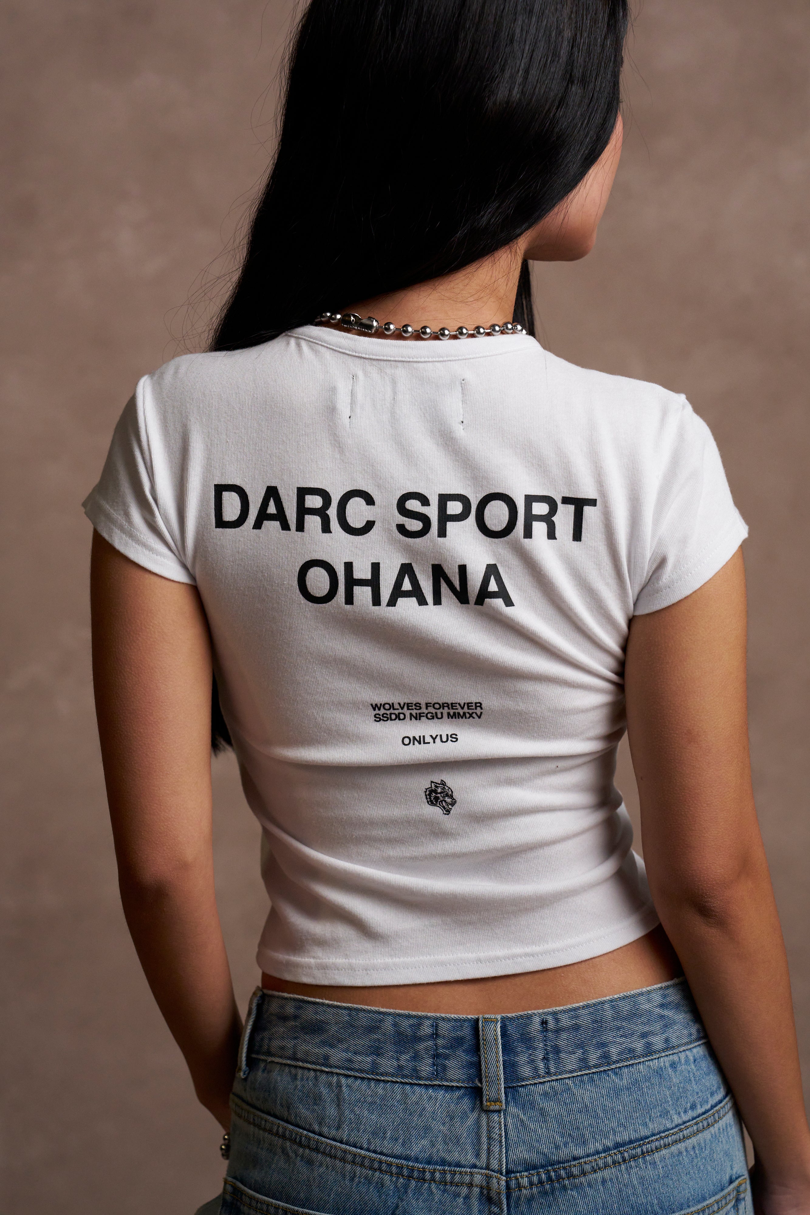 Darc Sport Ohana Baby Tee in White