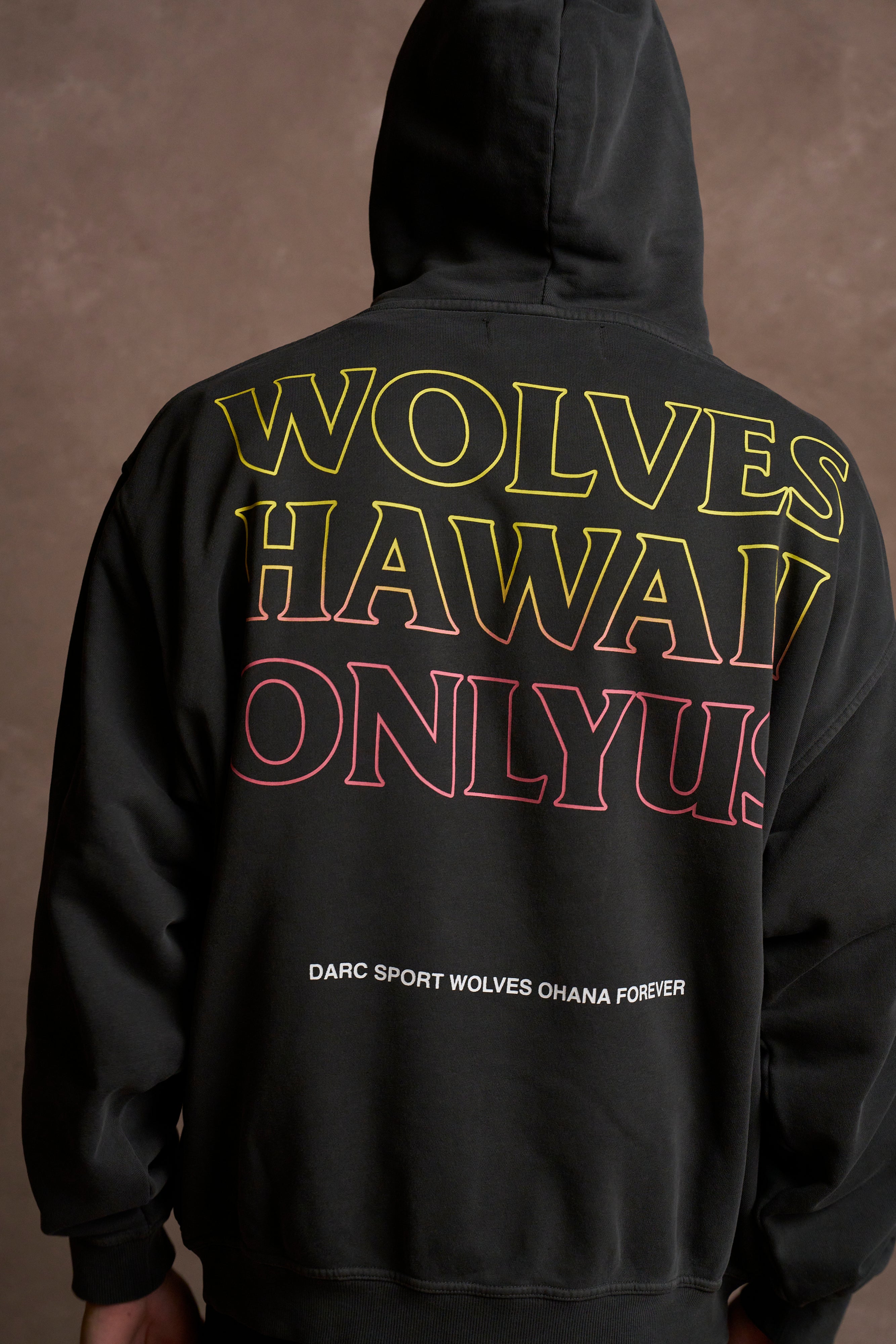 Only Us Hawaii "Pierce" Hoodie in Wolf Gray