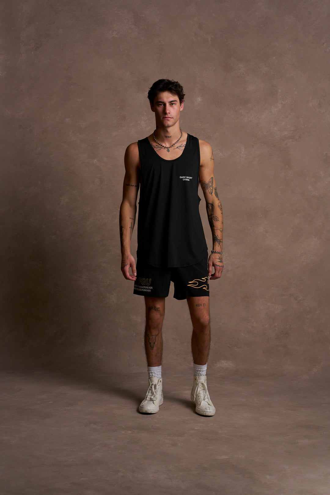 Darc Sport Ohana "Dry Wolf" (Drop) Tank in Black