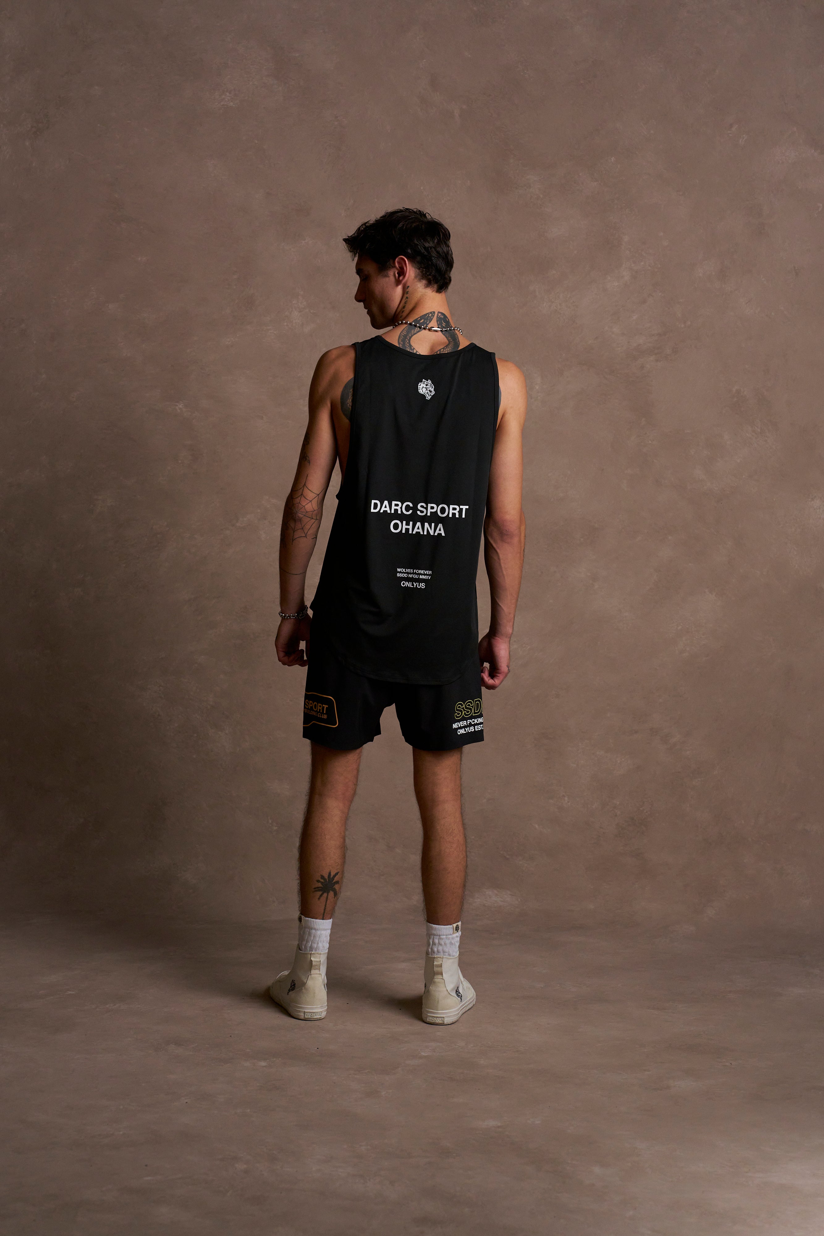 Darc Sport Ohana "Dry Wolf" (Drop) Tank in Black