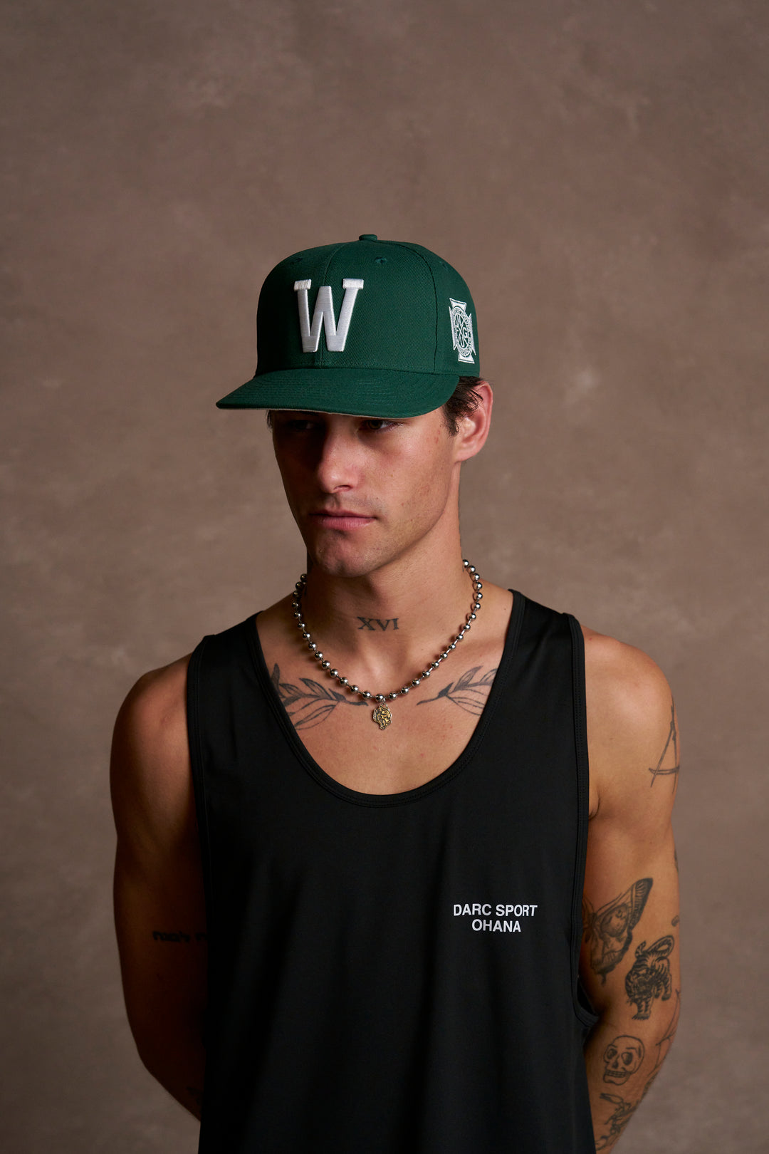 Iron W V2 Fitted Hat in Lush Green