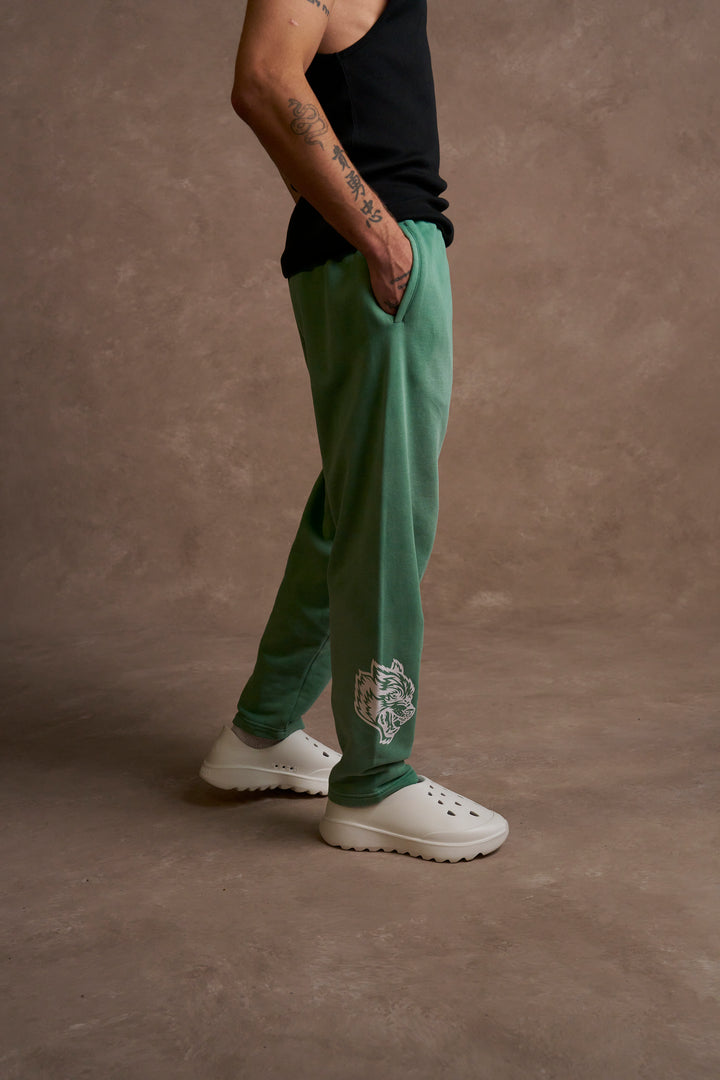 Run Together Kumite V2 Sweat Pants in Lush Green Sun Fade