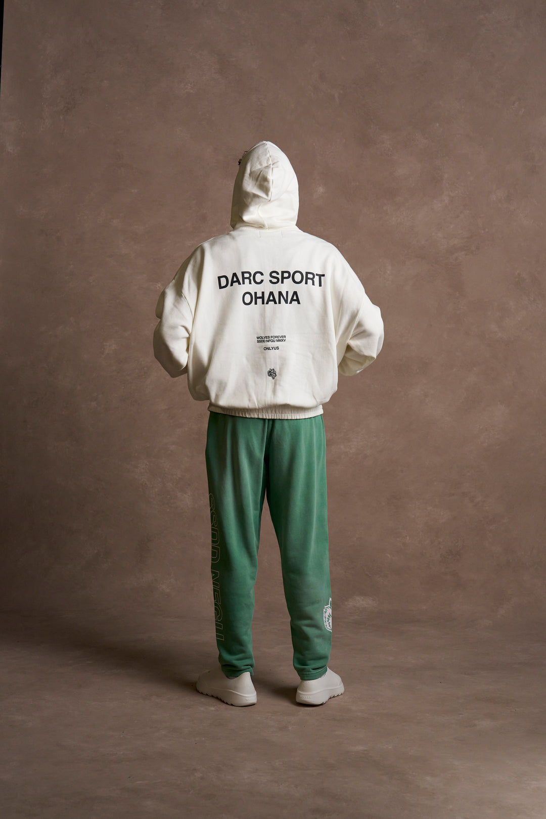 Darc Sport Ohana "Chambers" Zip Hoodie in Cream