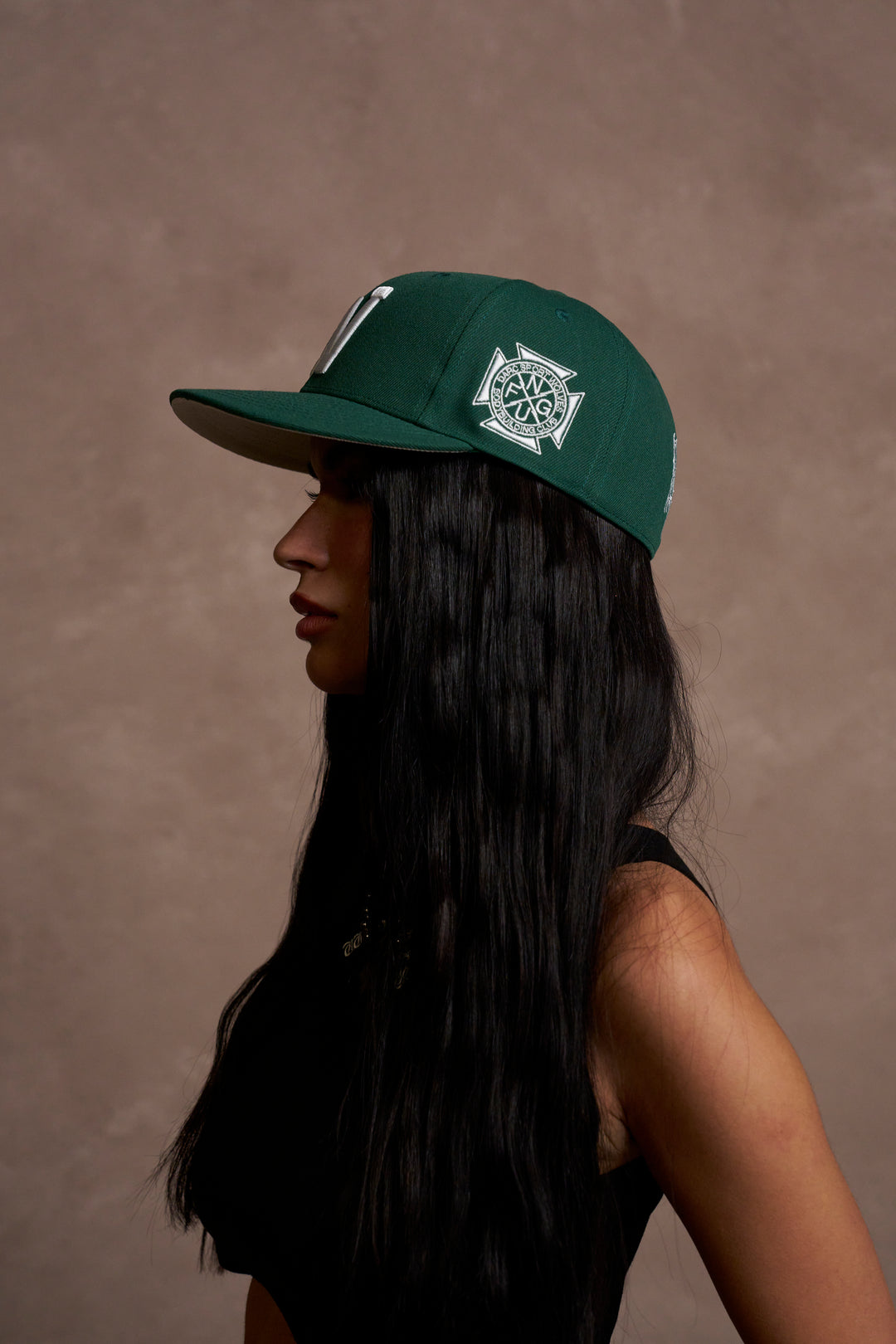 Iron W V2 Fitted Hat in Lush Green