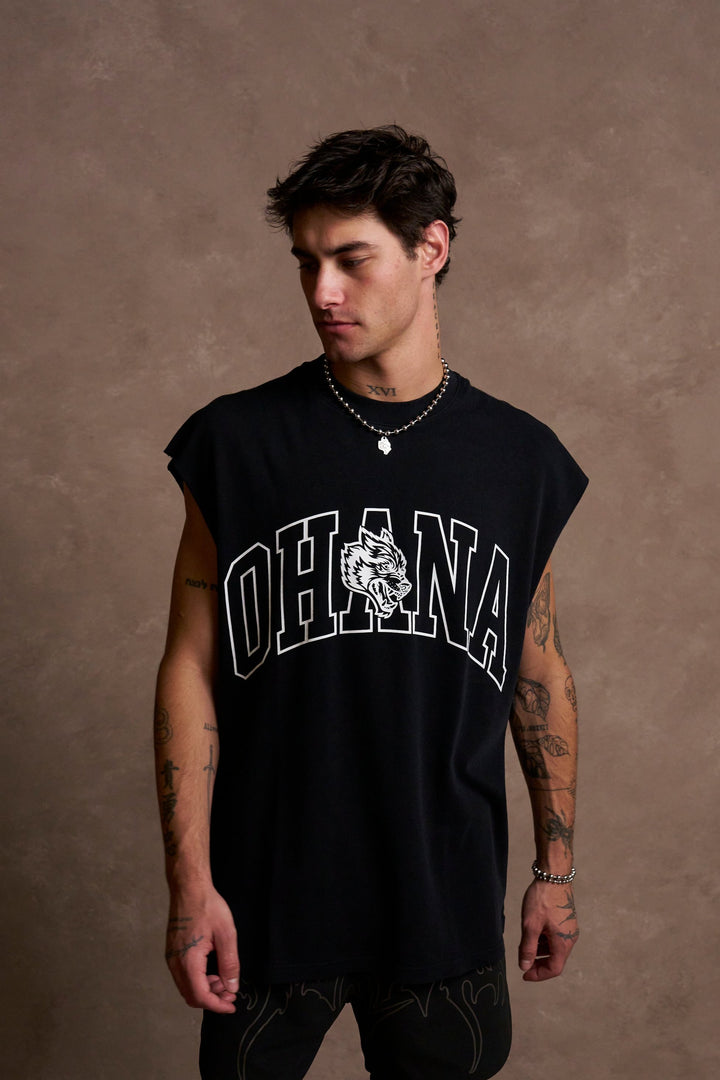 Ohana Forever V3 "Premium" Muscle Tee in Black