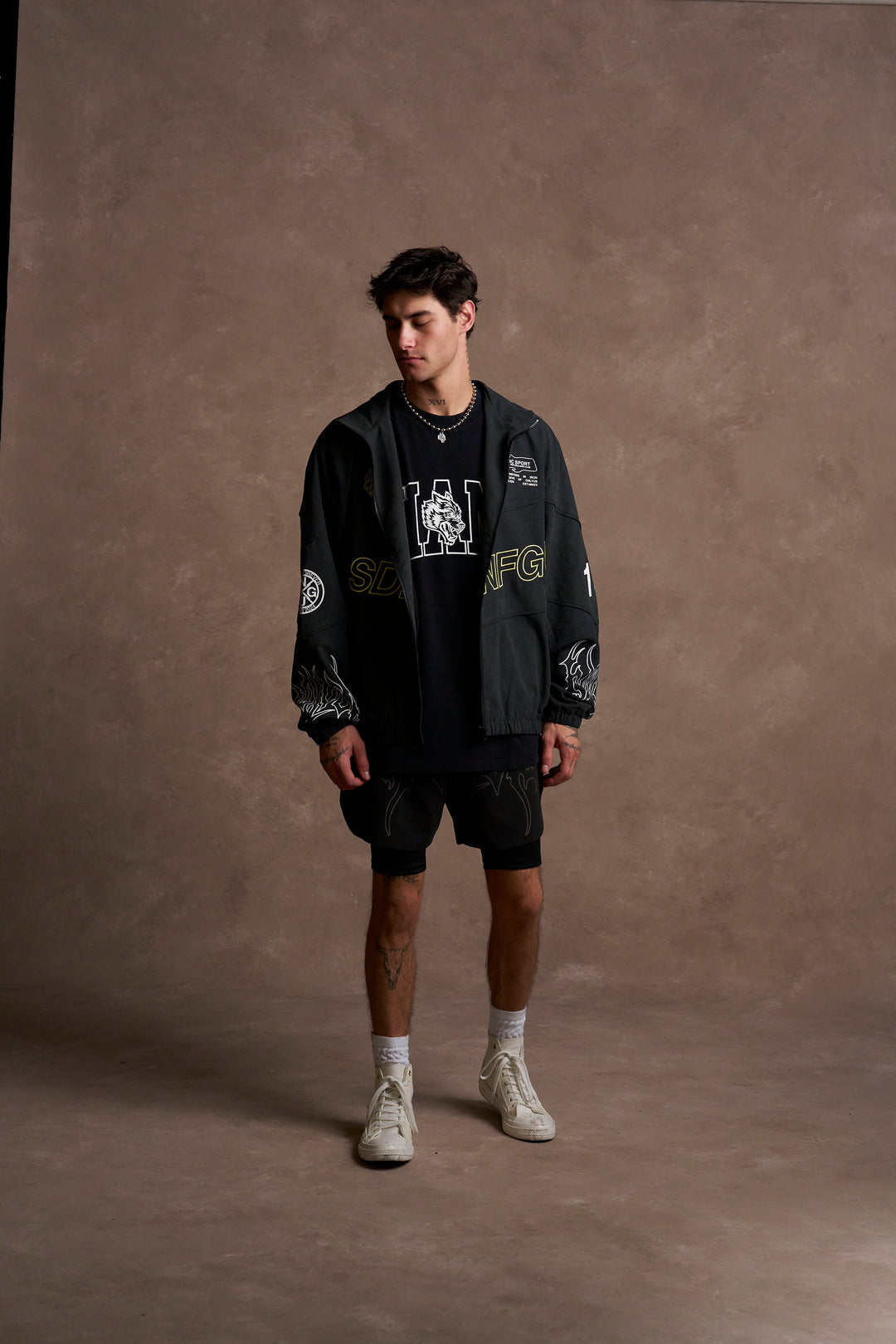 No Limit Darby Track Jacket in Black