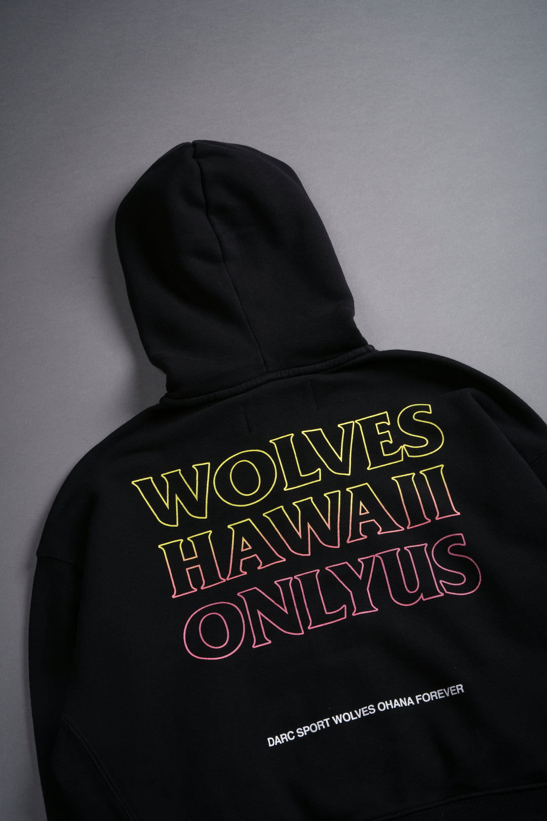 Only Us Hawaii "Sage" (Cropped) Zip Hoodie in Black