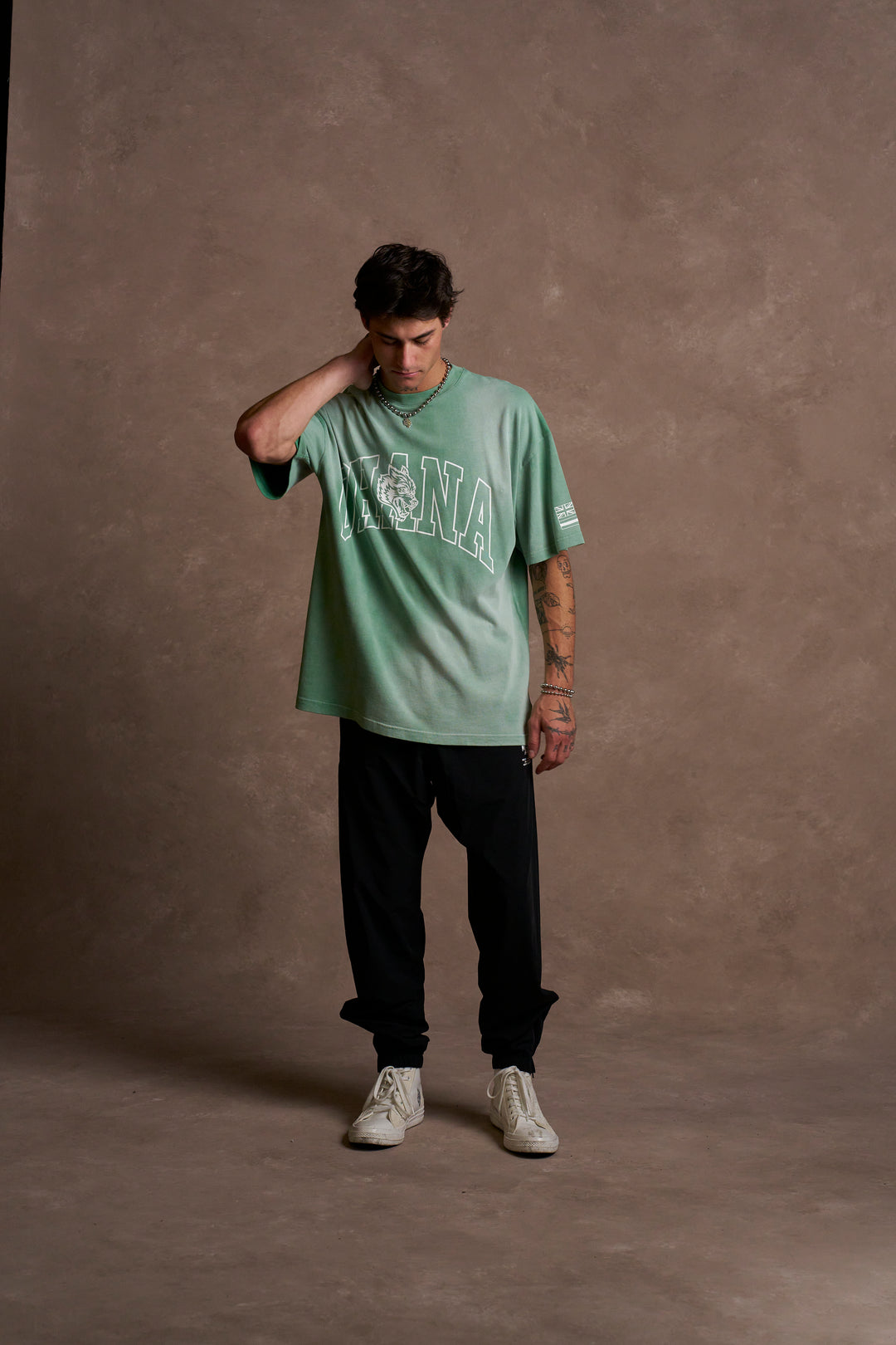 Ohana Forever V3 "Premium" Oversized Unisex Tee in Lush Green Sun Fade