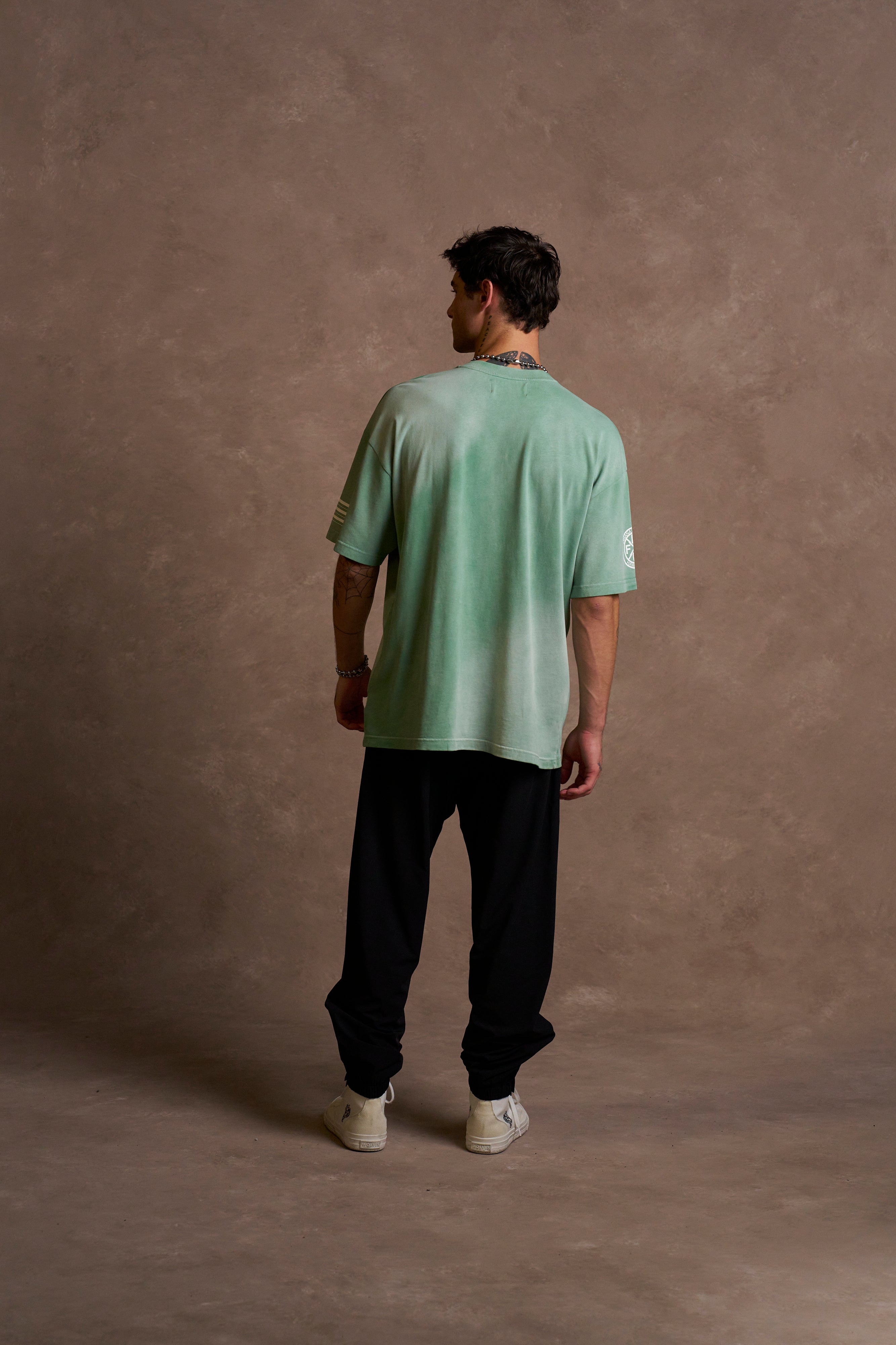 Ohana Forever V3 "Premium" Oversized Unisex Tee in Lush Green Sun Fade