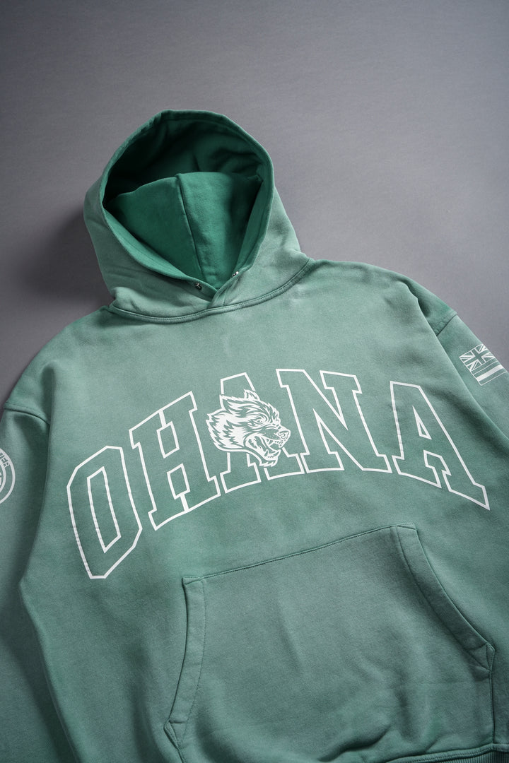 Ohana Forever V3 "Pierce" Unisex Hoodie in Lush Green Sun Fade