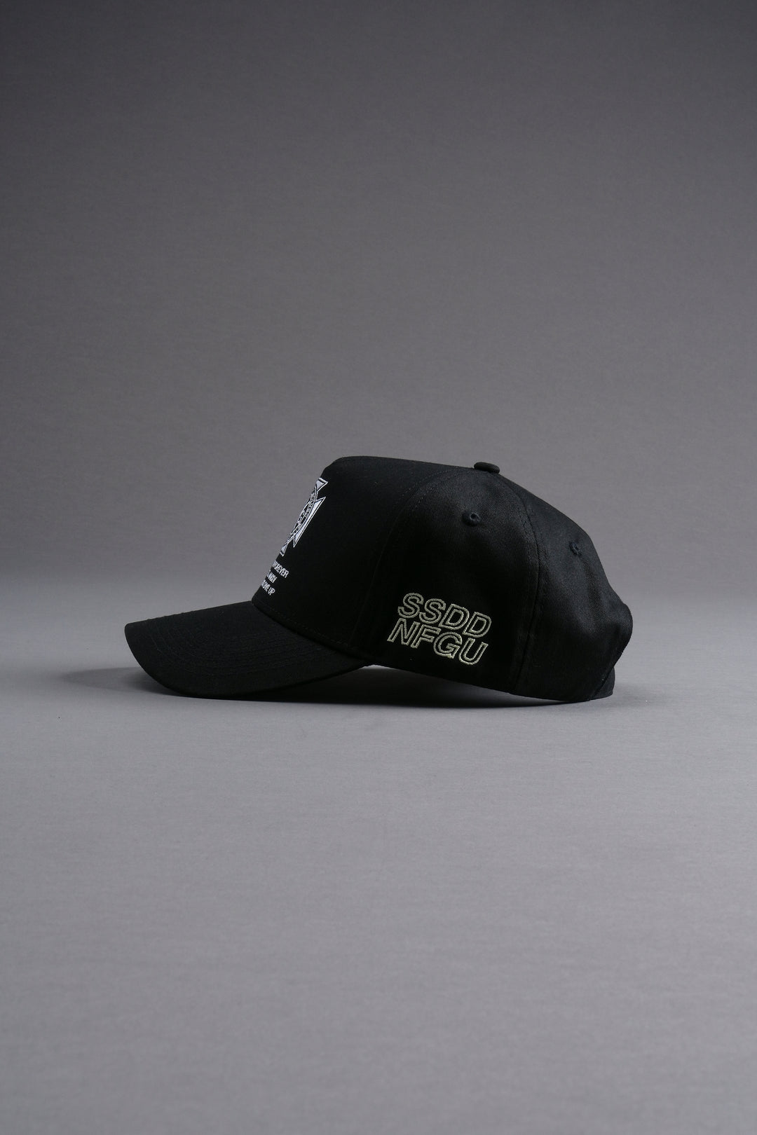 Wolves Run Together 5 Panel Hat in Black