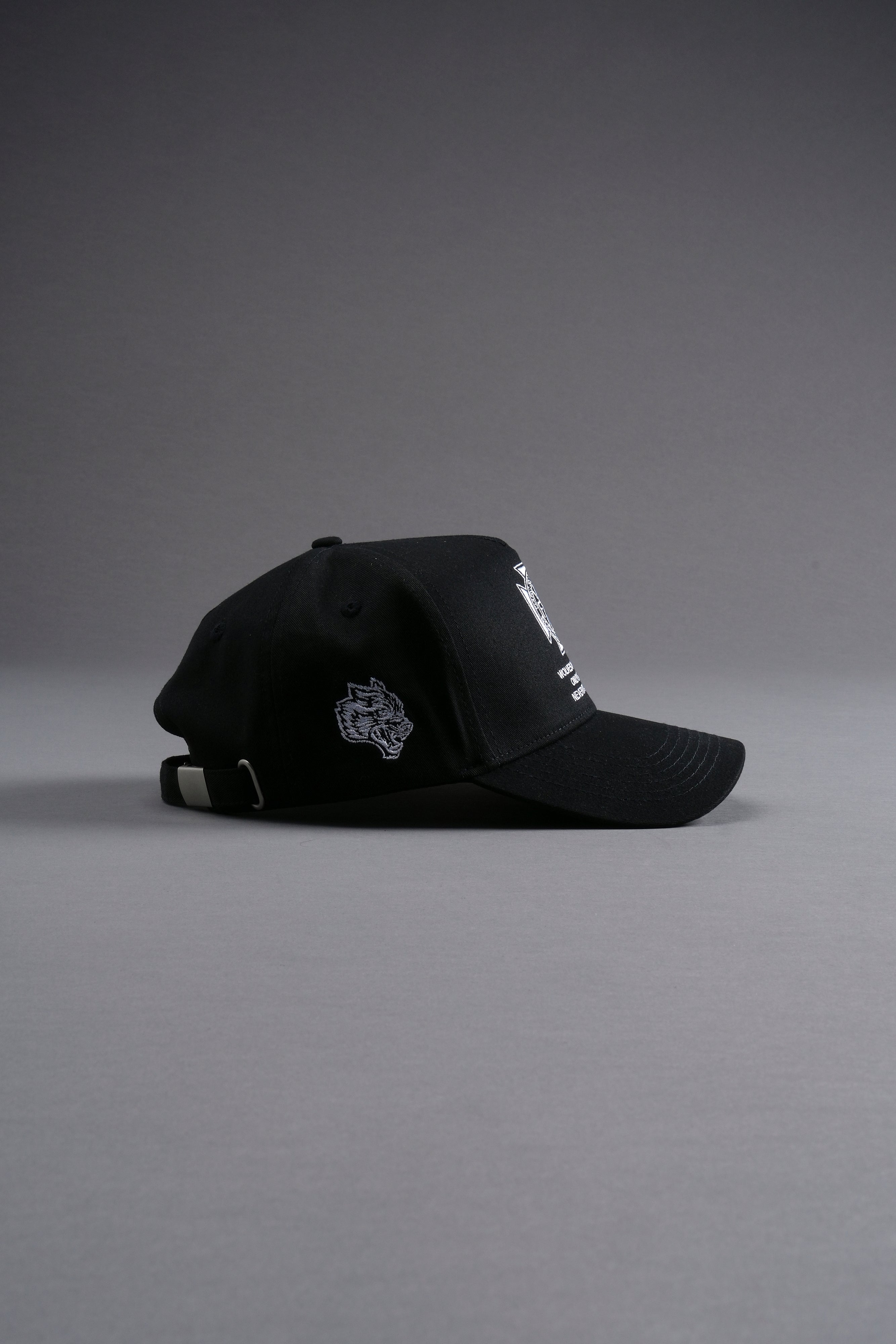 Wolves Run Together 5 Panel Hat in Black