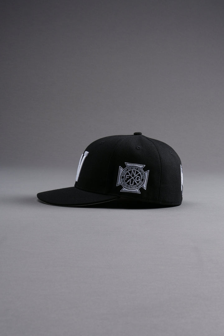 Iron W V2 Fitted Hat in Black