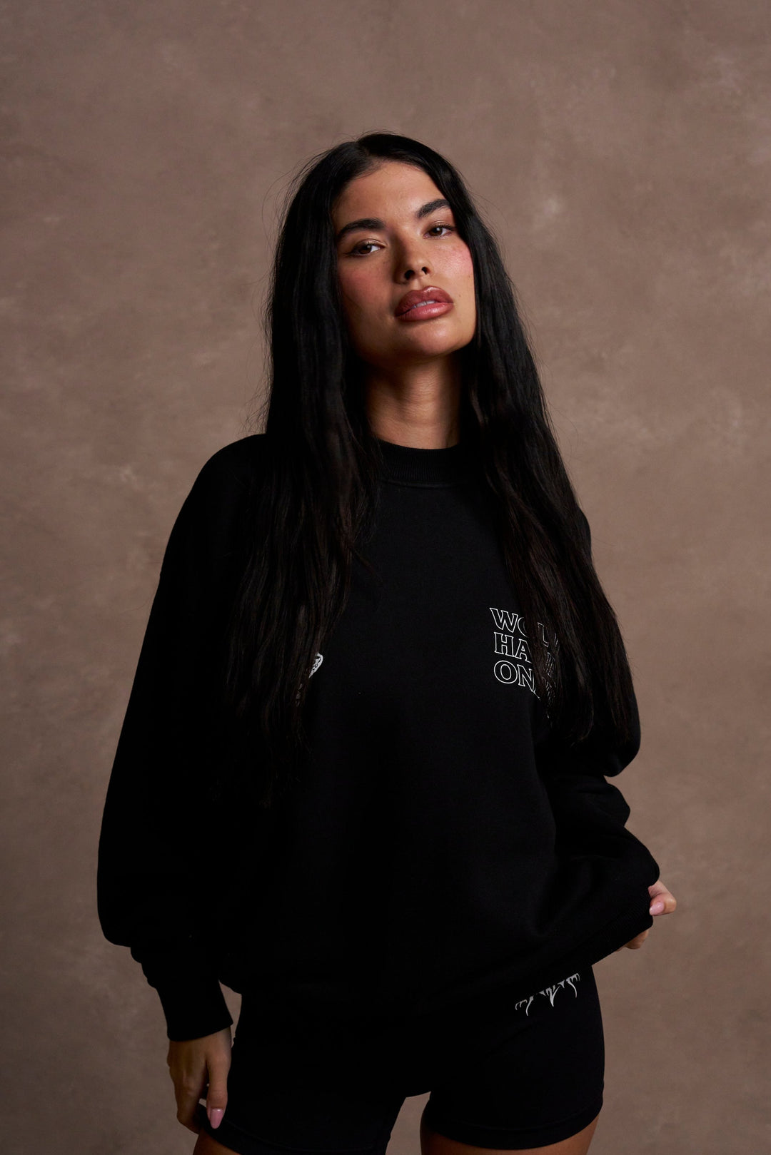 Only Us Hawaii London Unisex Crewneck in Black