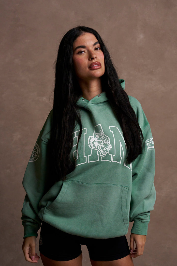 Ohana Forever V3 "Pierce" Unisex Hoodie in Lush Green Sun Fade