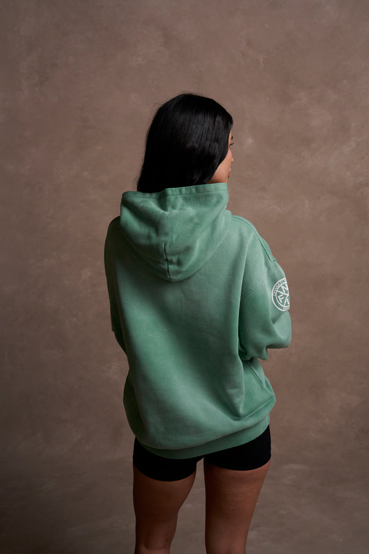 Ohana Forever V3 "Pierce" Unisex Hoodie in Lush Green Sun Fade