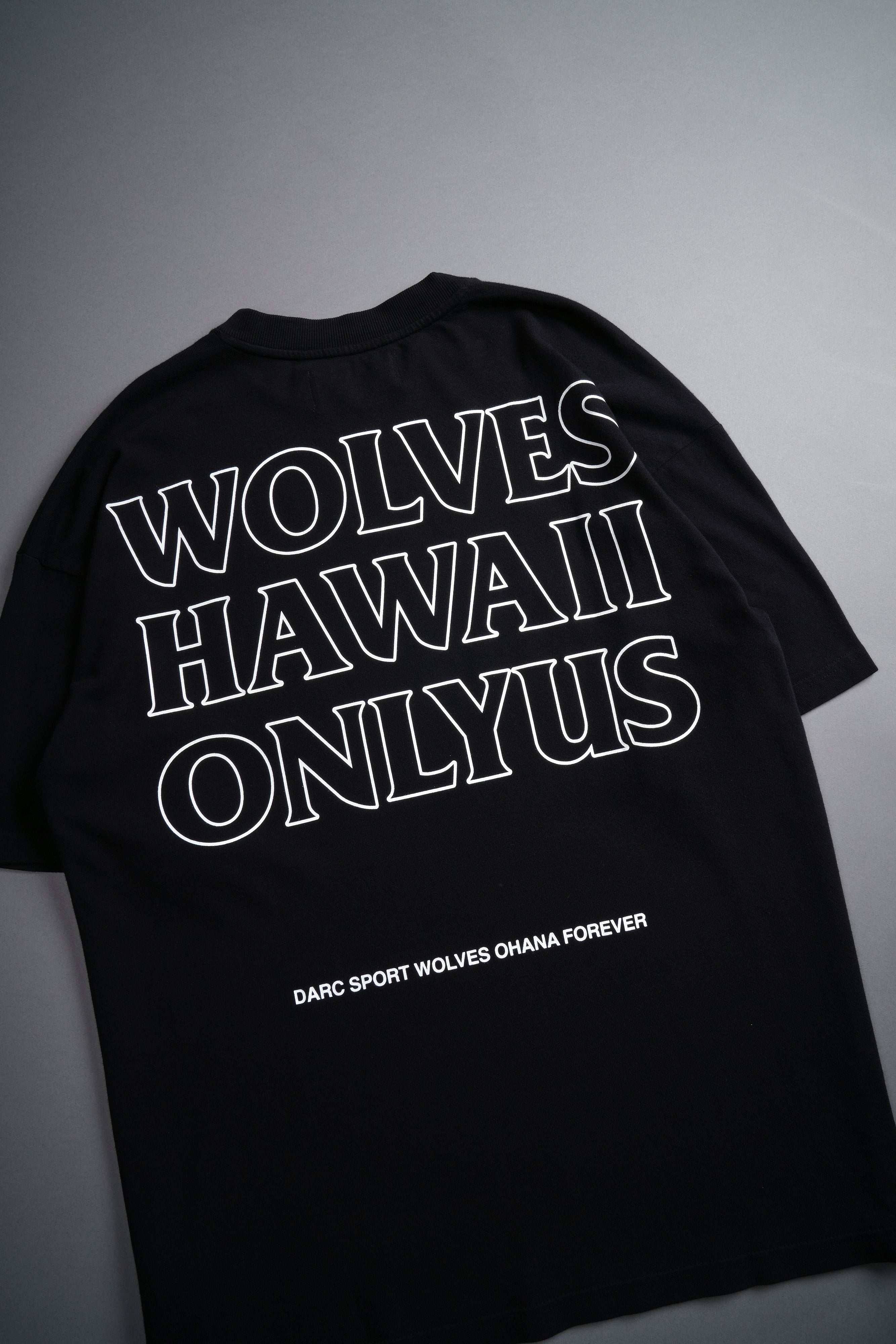 Only Us Hawaii "Premium" Oversized Tee in Black