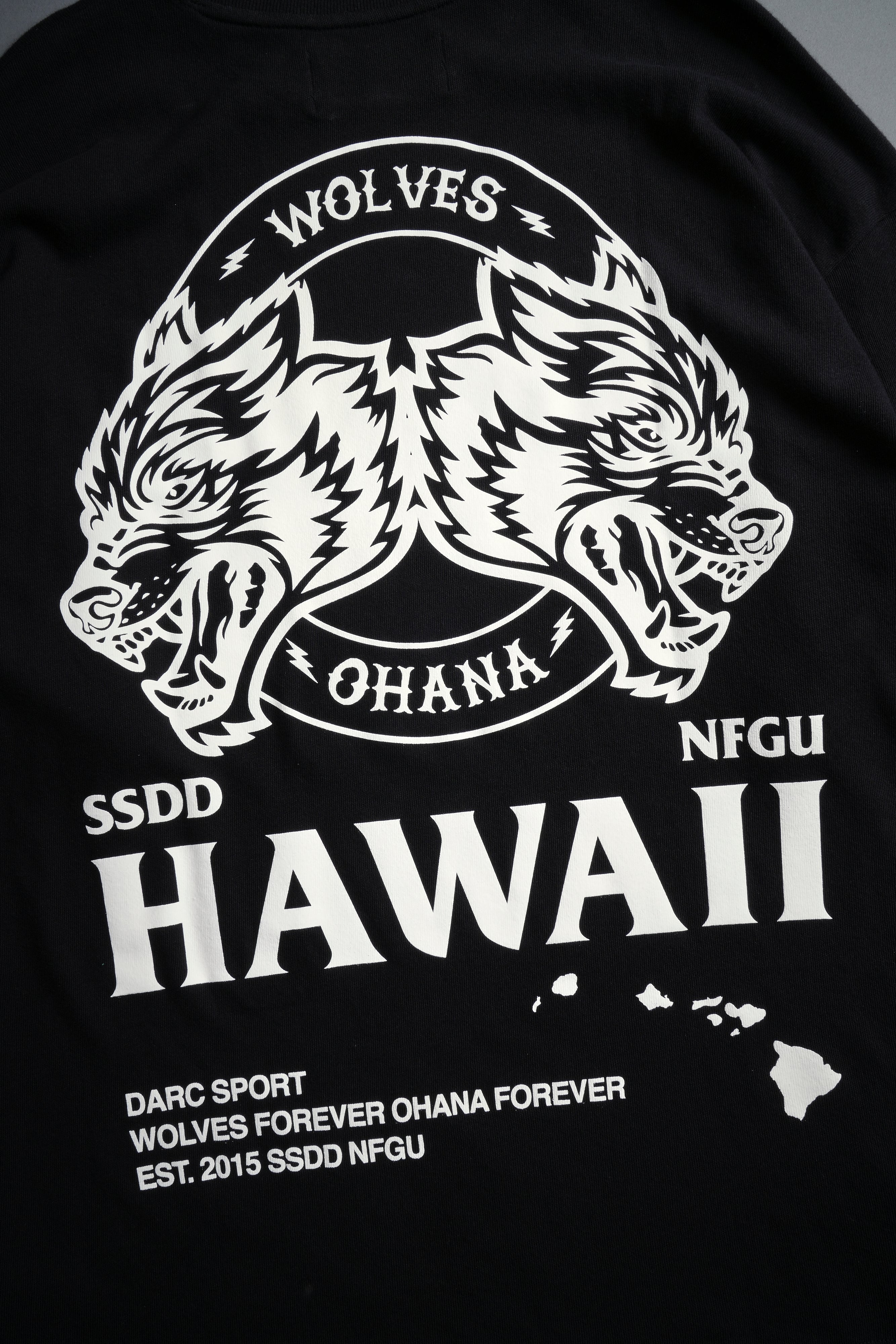 Wolves Ohana "Premium" Oversized Tee in Black