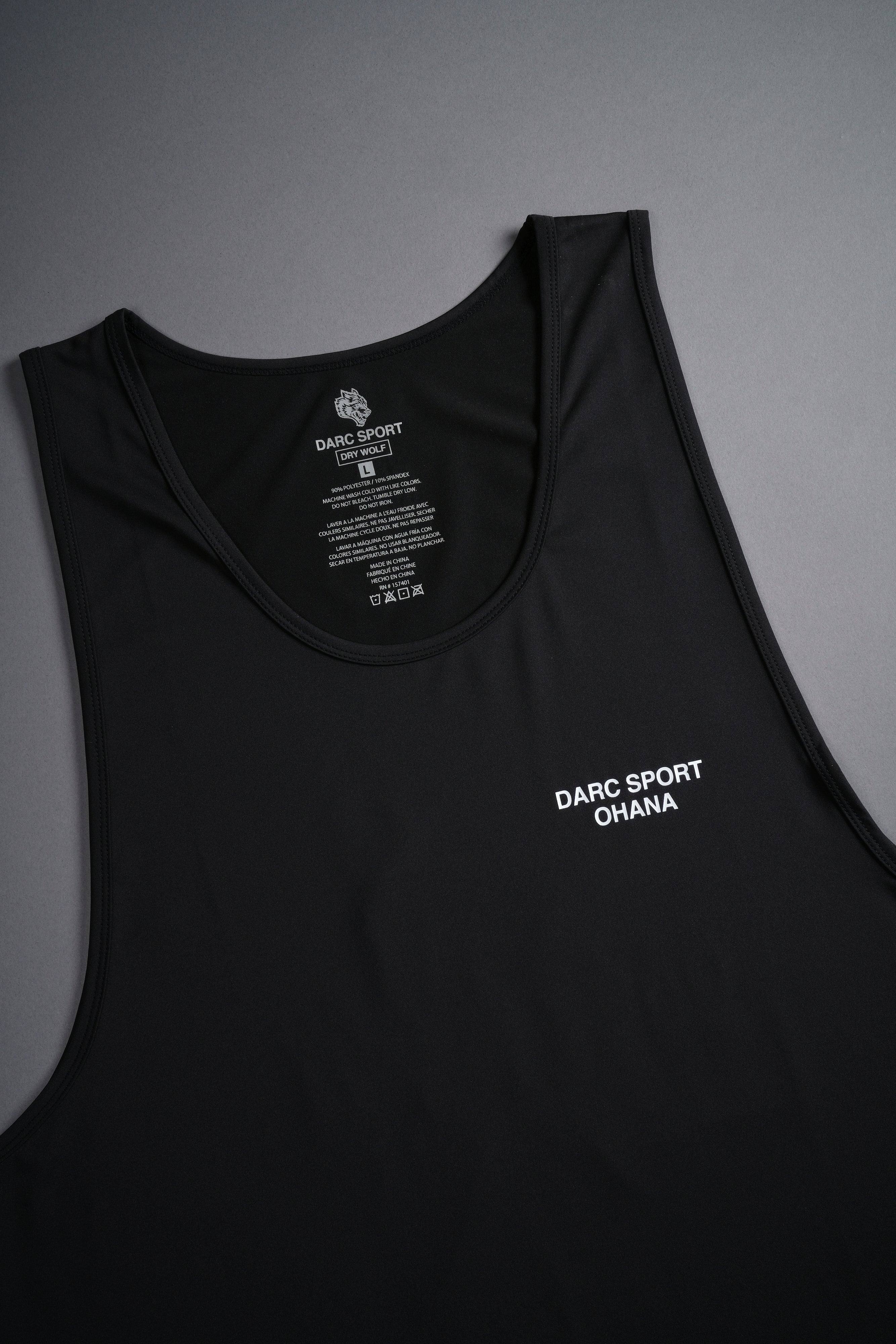 Darc Sport Ohana "Dry Wolf" (Drop) Tank in Black