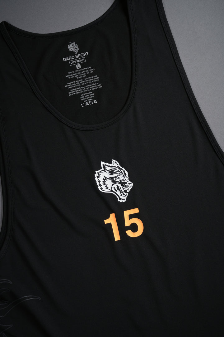 Wolves 15 "Dry Wolf" (Drop) Tank in Black