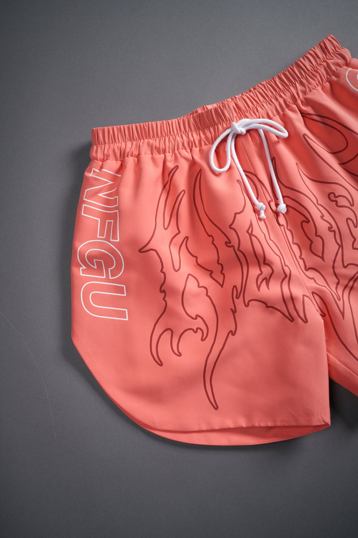 No Limit Phantom Running Shorts in Neon Coral