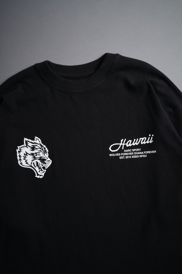 Wolves Hawaii "Premium" Oversized Tee in Black