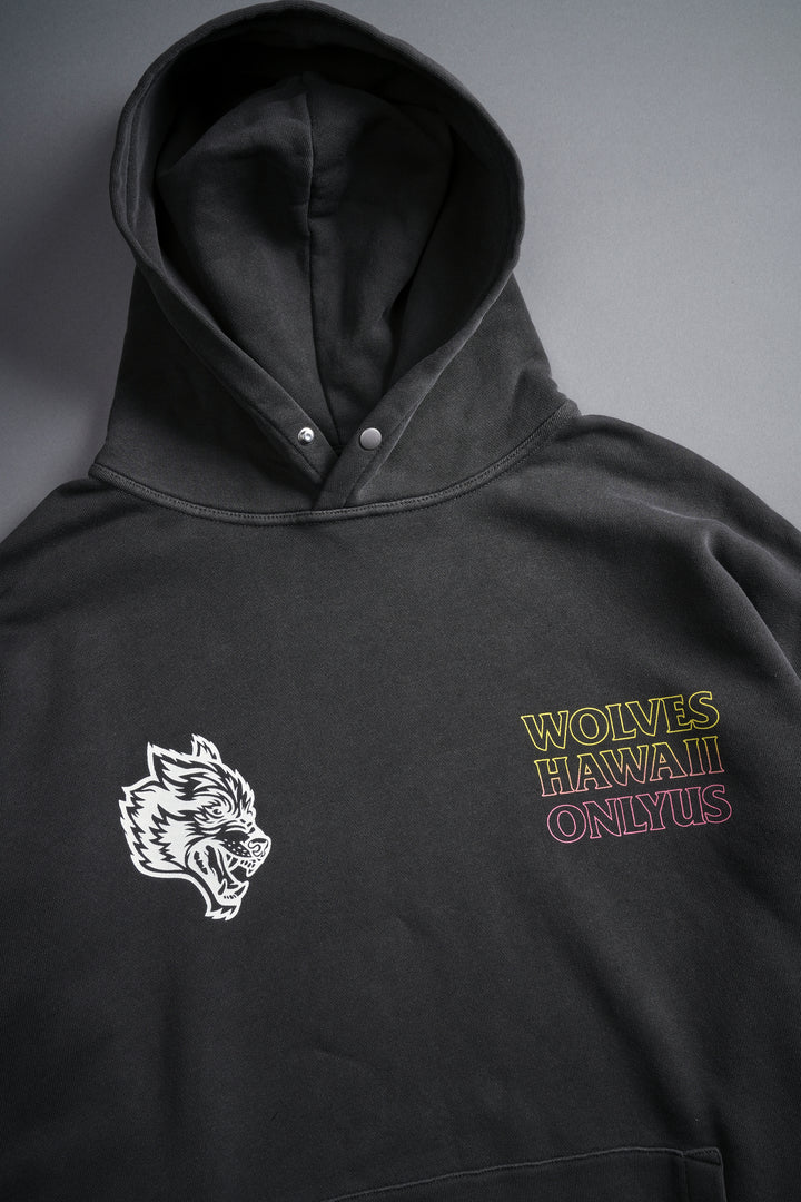 Only Us Hawaii "Pierce" Hoodie in Wolf Gray