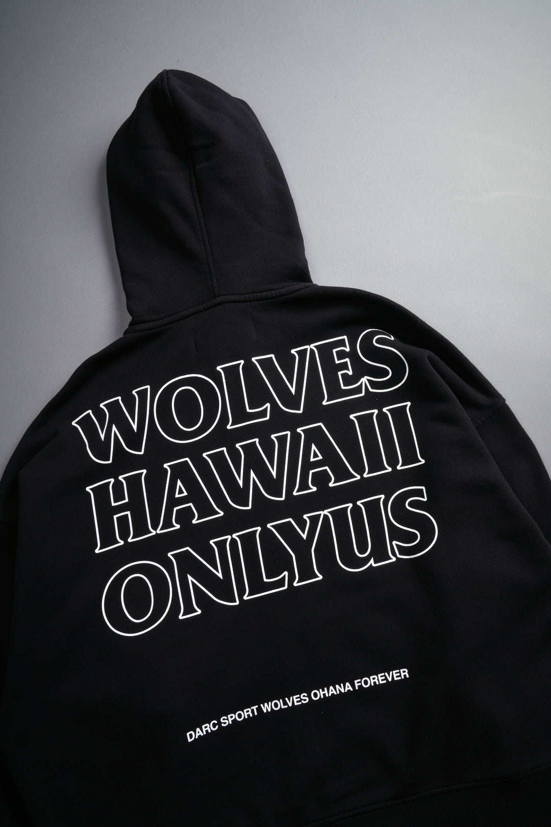 Only Us Hawaii Darco Double Zip Hoodie in Black