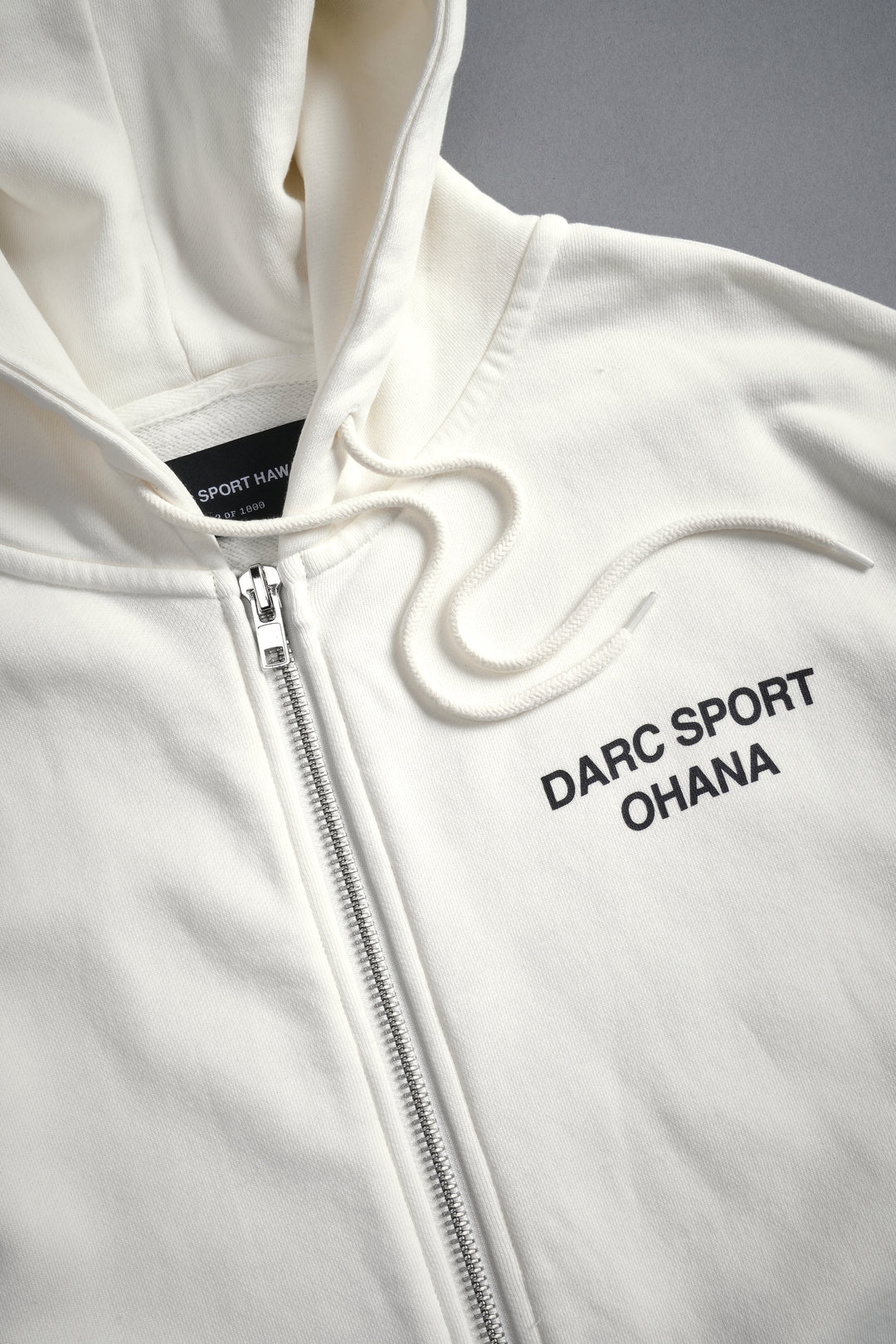 Darc Sport Ohana "Chambers" Zip Hoodie in Cream