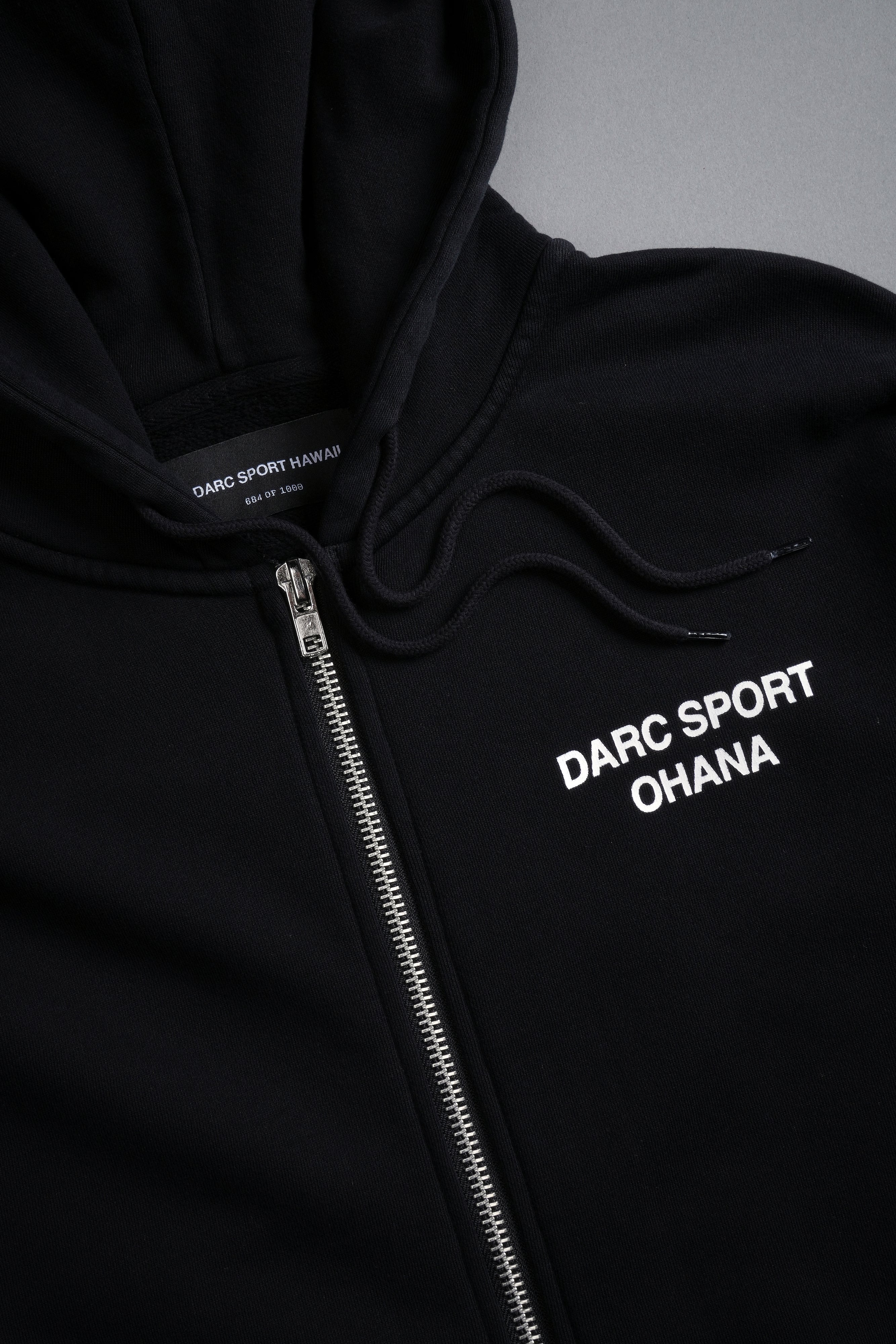 Darc Sport Ohana "Chambers" Zip Hoodie in Black